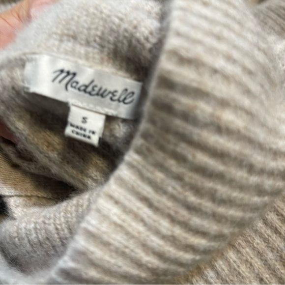 Madewell Wool‎ Button Shoulder Turtleneck Sweater small - Picture 11 of 13